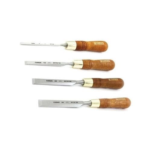 NAREX 863201 Wood Line Plus Premium Set of Bevel Edge Chisels 6mm 12mm 20mm 26mm