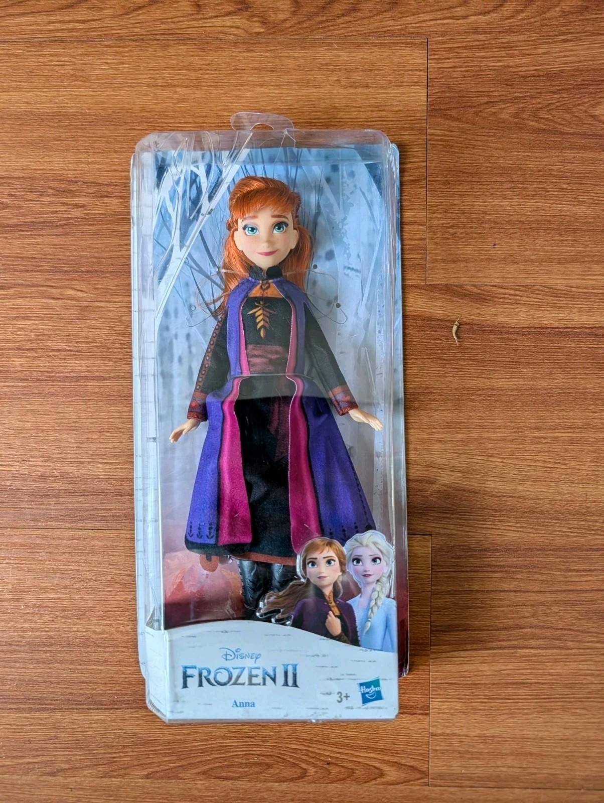 Frozen Disney Frozen 2 Anna Fashion Doll with Long Red Hair Skirt Shoes Toy