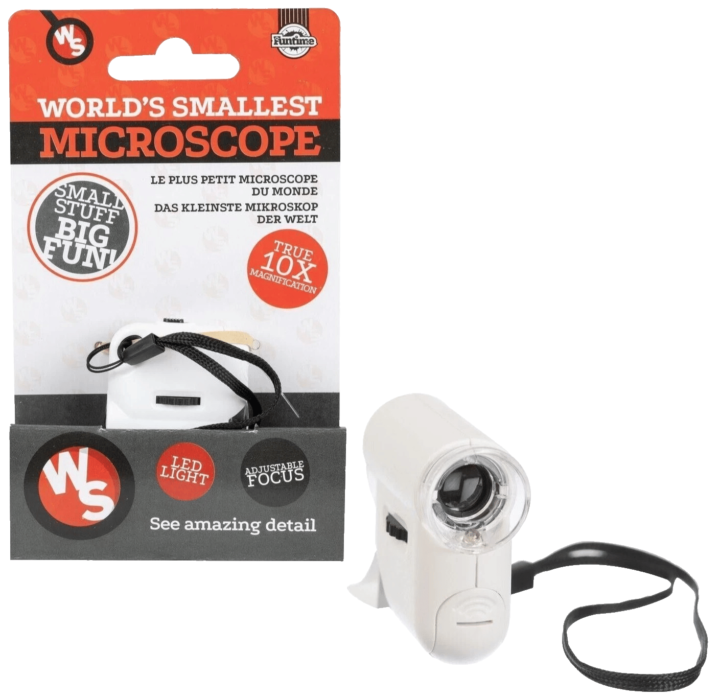Worlds Smallest Microscope Mini Science Gadget Stocking Filler Gift