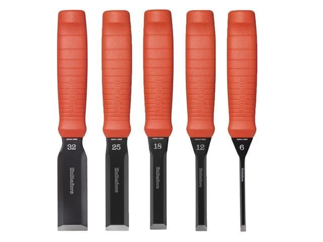 Hultafors Scandinavian Butt Wood Working Chisel Set of 5 6mm 12mm 18mm 25mm 32mm