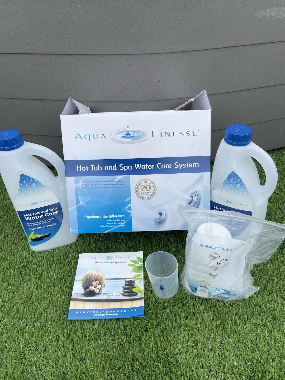 AQUA FINESSE HOT TUB SPA WATER CARE SYSTEM  FOR GENTLE PURE CLEAN SOFT WATER