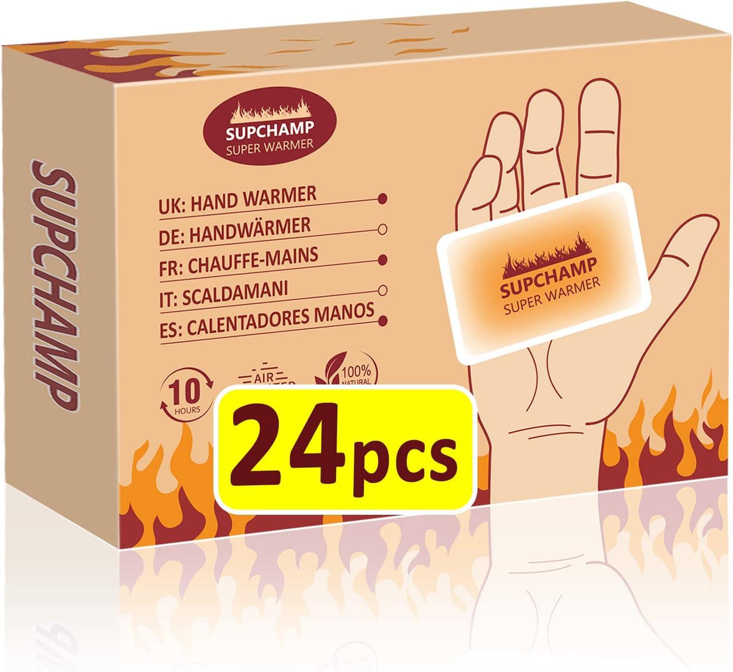 Hand Warmers Disposable - 12 or 24 PCS Pocket Hand Warmer - Handwarmers up to 10