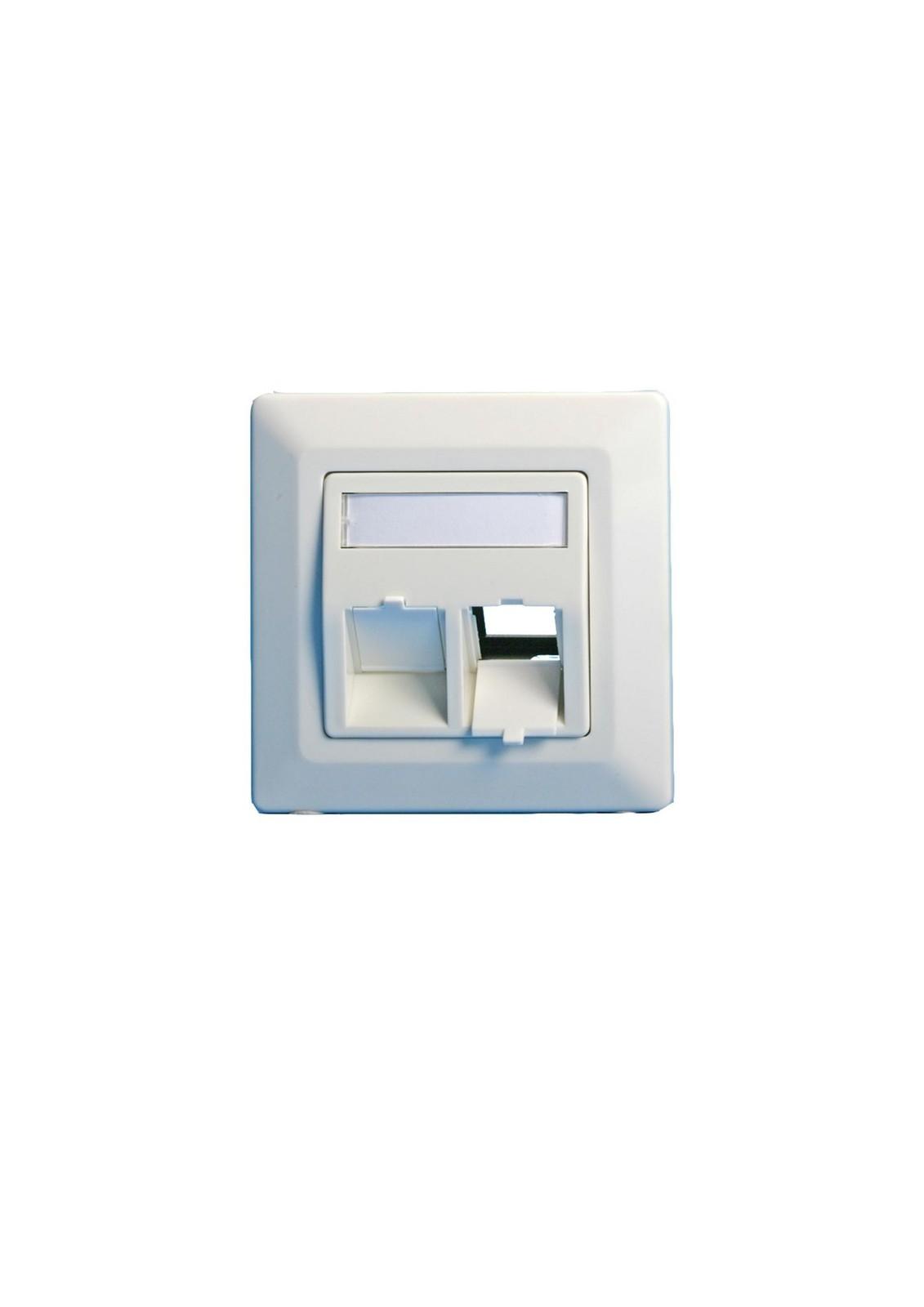 Lanview LVN126188 Wall plate. angled. 2 x
