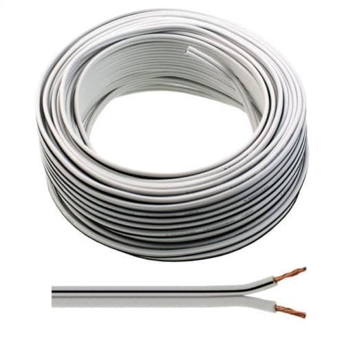 30m of White Auline® Speaker Cable 13 Strand for Surround Sound Hifi Car Audio