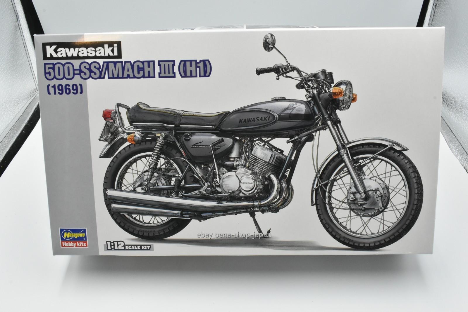 Hasegawa 1/12 Kawasaki 500-SS/MACH III [H1] 1969 Model Kit BK10 NEW Japan