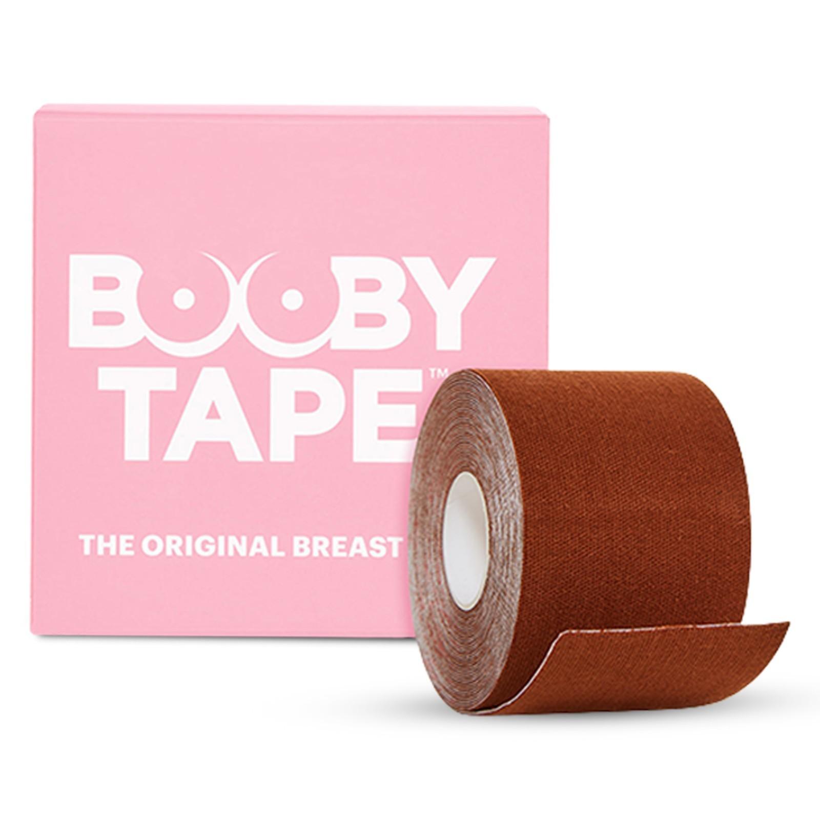 Booby Tape Brown 5M Self-Adhesive Breast Lift Tape Support Discreet Latex Free