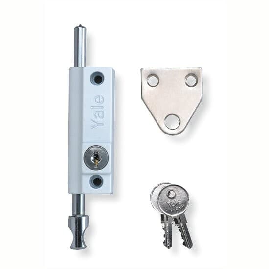 Yale P124 Door Security Bolt White MultiPurpose Internal Door Lock Reinforcement