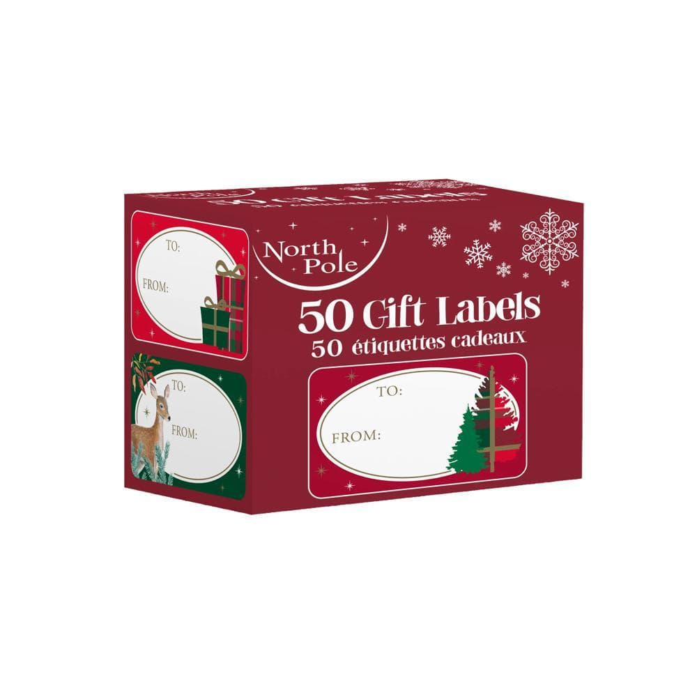 Pack of 50 Traditional Christmas Stickers