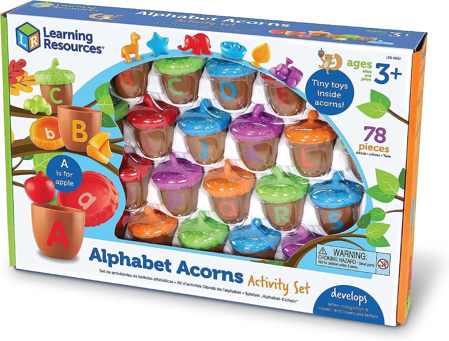 NEW Learning Resources Alphabet Acorns Activity Set