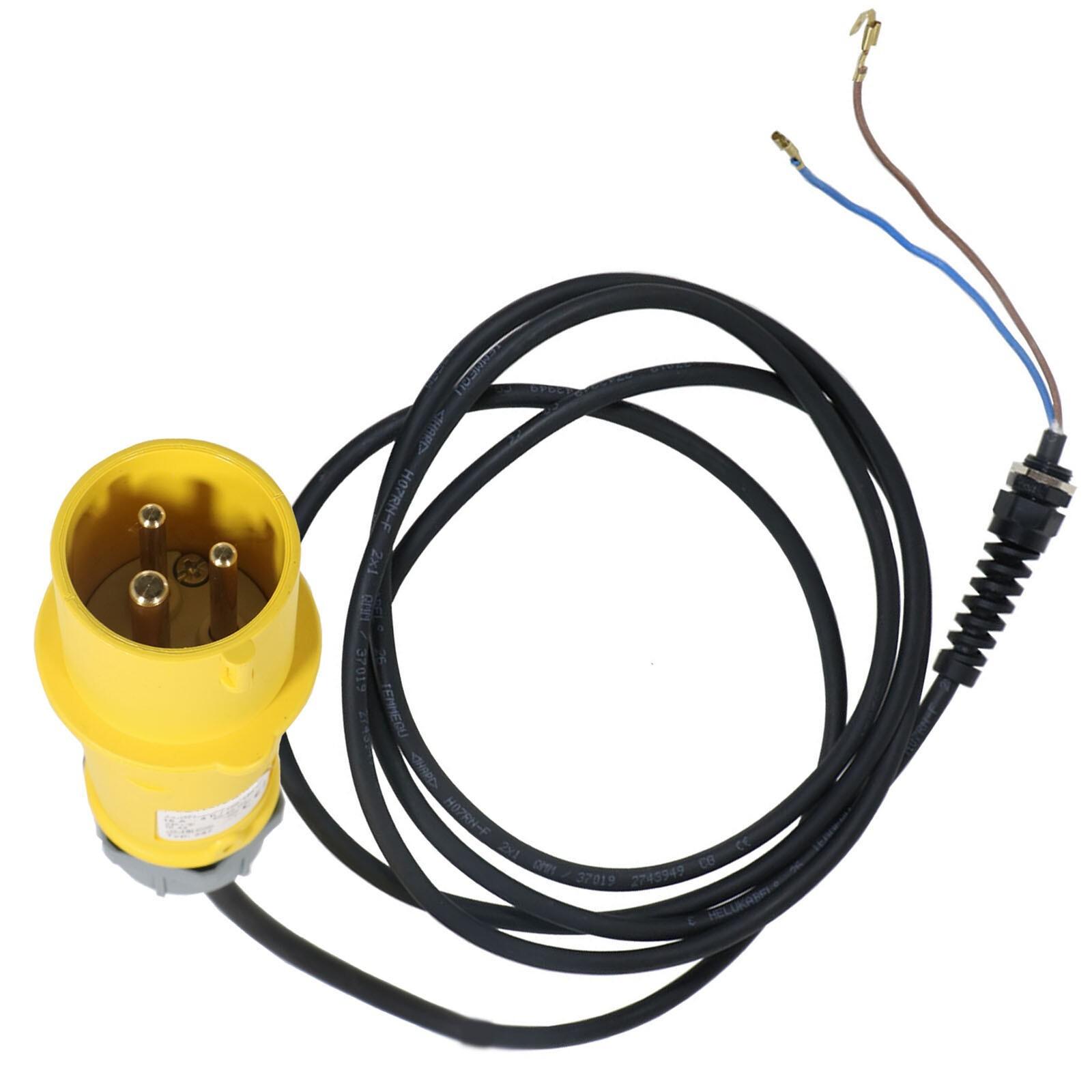 110v Cable for BELLE Minimix 150 M12 Cement Mixer Power Lead Replacement 71/0180