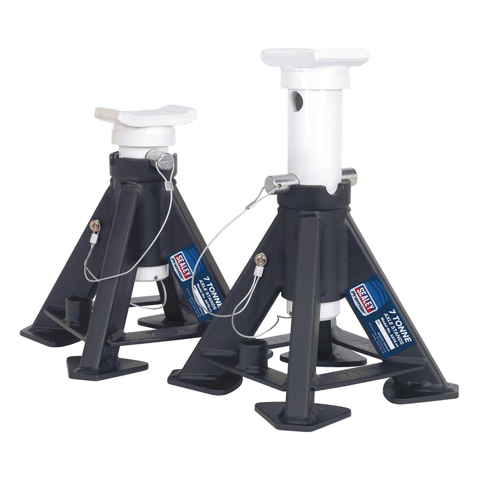 Sealey Short Axle Stands (Pair) 7 Tonne Capacity per Stand AS7S - Image 5