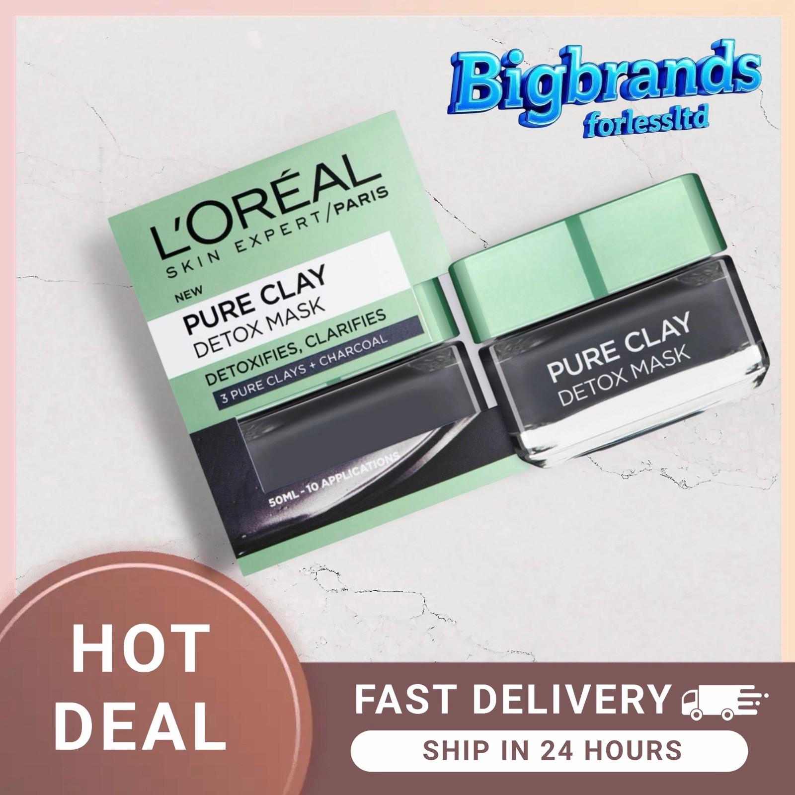 L'Oreal Paris Pure Clay Charcoal Detox Face Mask 50ml Discontinued