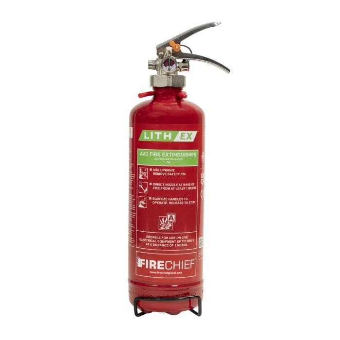 NEW 2Ltr LITRE LITHIUM BATTERY FIRE EXTINGUISHER - KITEMARKED - 5 YR WARRANTY