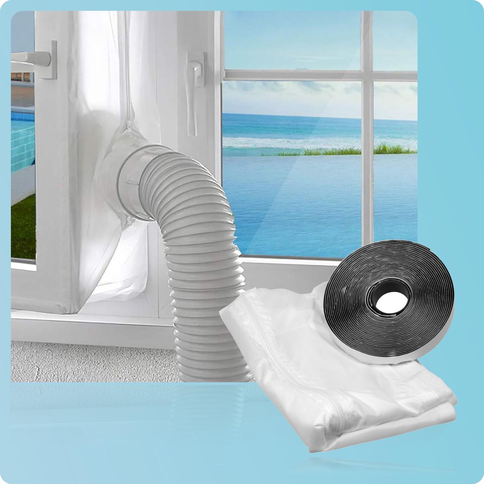 Air Con Window Seal Kit Portable Conditioning Unit Zip Hose Vent 3m Universal AC