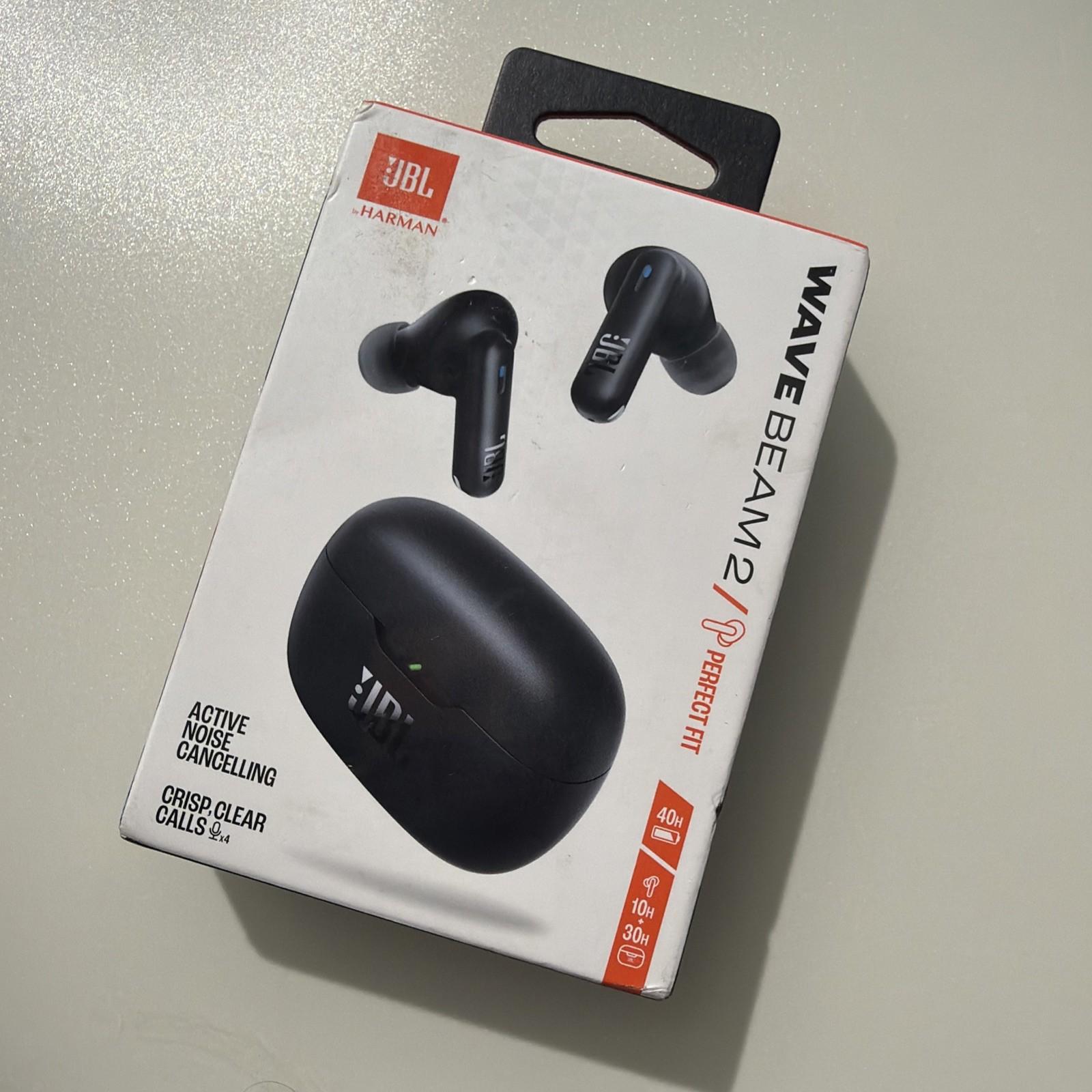 JBL Wave Beam 2 Wireless Noise Cancelling Black Fast Postage Perfect Fit Handsfr