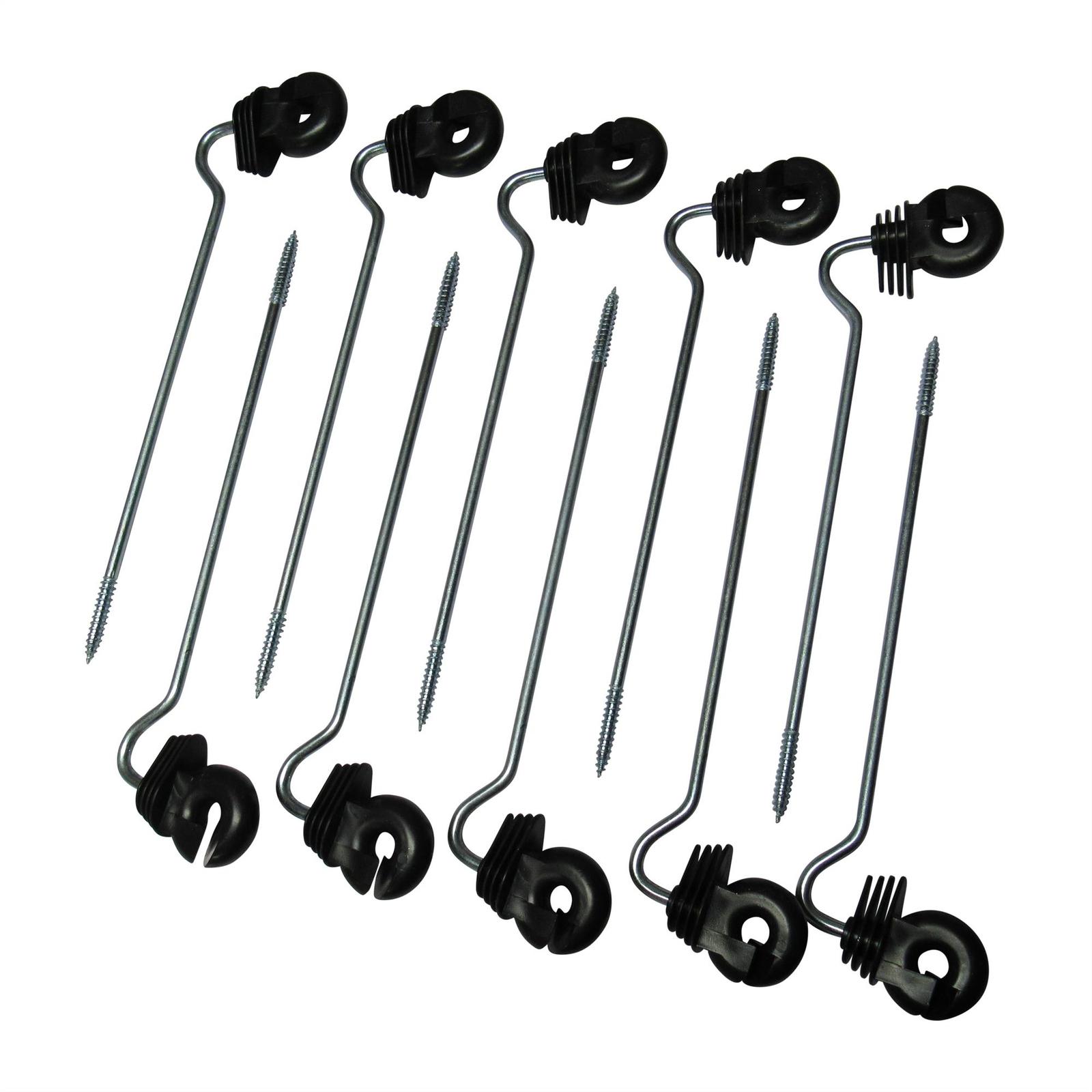 Offset Ring Insulators Electric Fencing X10 (Wooden Posts Screw In Poly Fence)