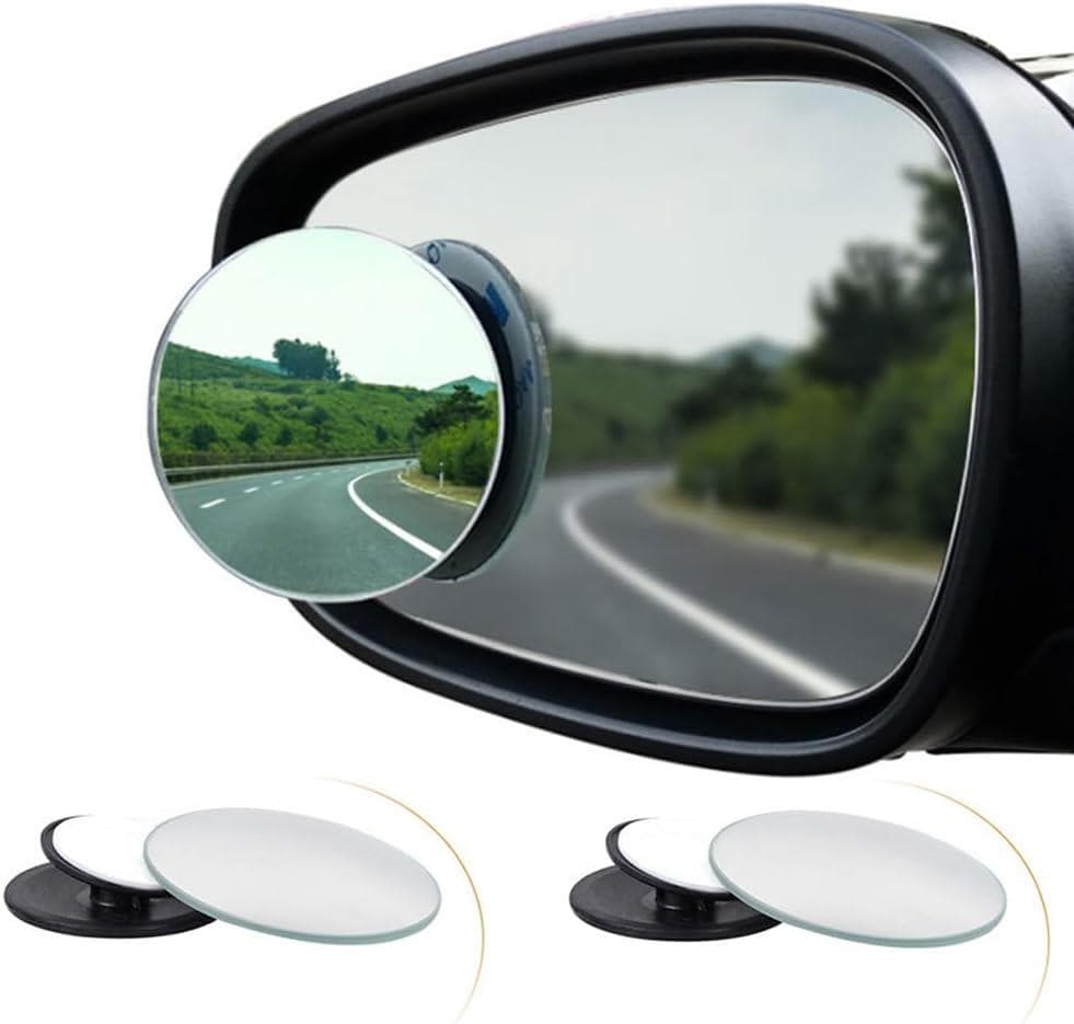 Blind Spot Mirrors for Cars, 2 Pack Round Frameless Blind Spot Adhesive 360° HD