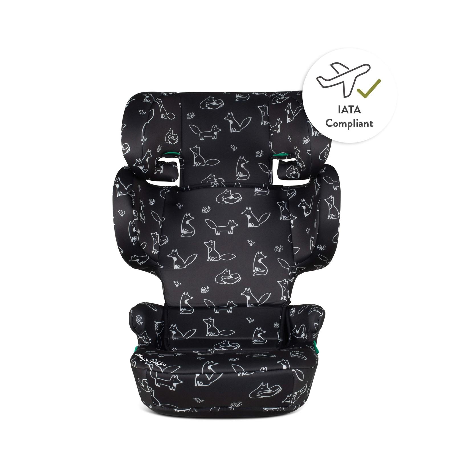 Cosatto Ninja i-Go R129 Travel Folding Car Seat 100-150cm (4 -12 Years) Foxed