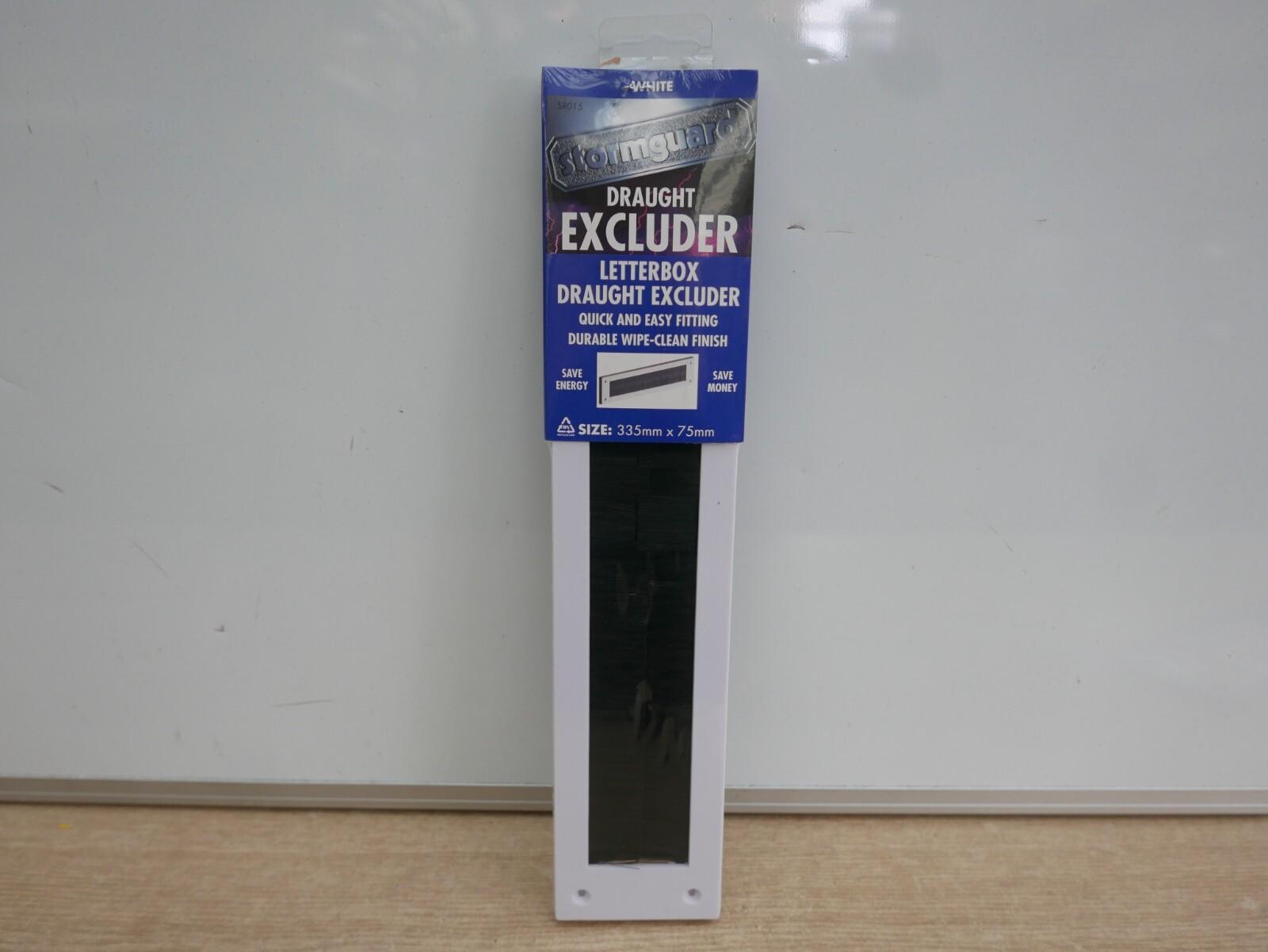 STORMGUARD LETTERBOX DRAUGHT SEAL WHITE WITH BRUSH SR015