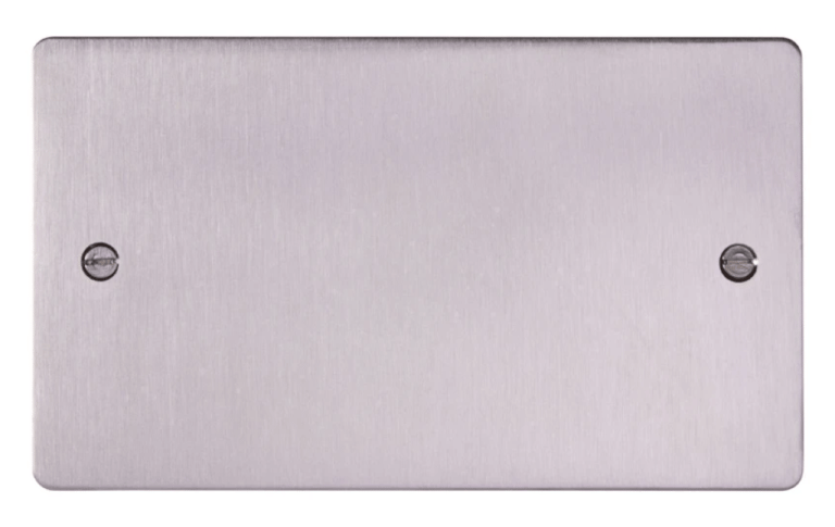 Deta Blank Plate 2 Gang Stainless Steel Blanking Plate Deta 8162SS