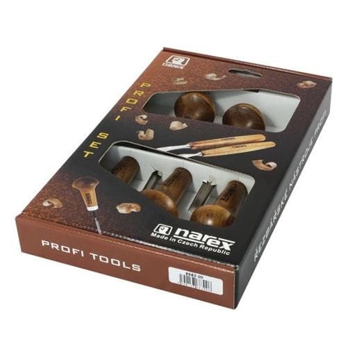 NAREX 868300 Proffesional Wood Carpentry Carving 5 Piece Palm Chisel Set