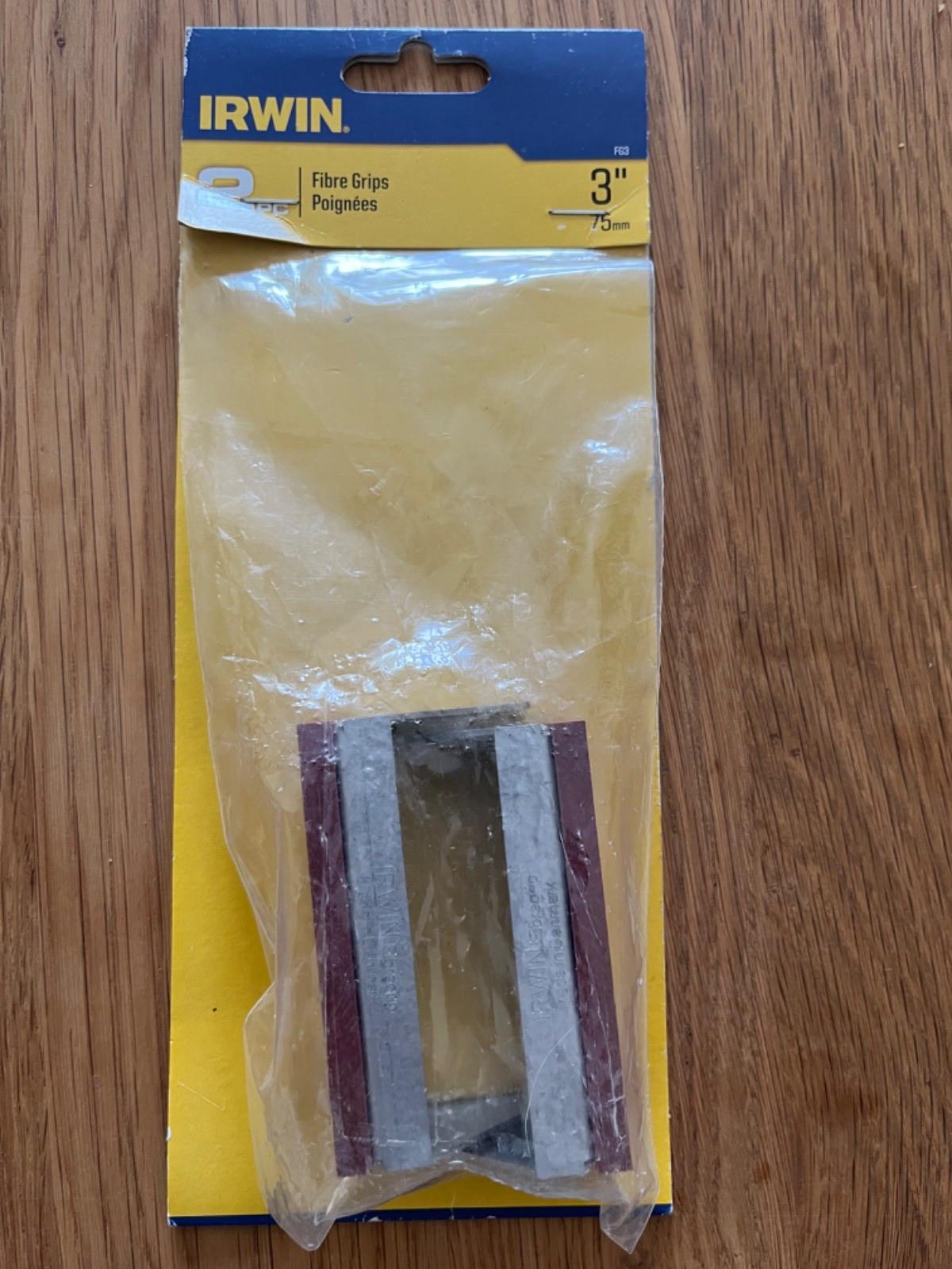 Irwin Record FG3 Clip-on Fibre Vice Jaw Grips 75mm (3"") pair. FREE POSTAGE.