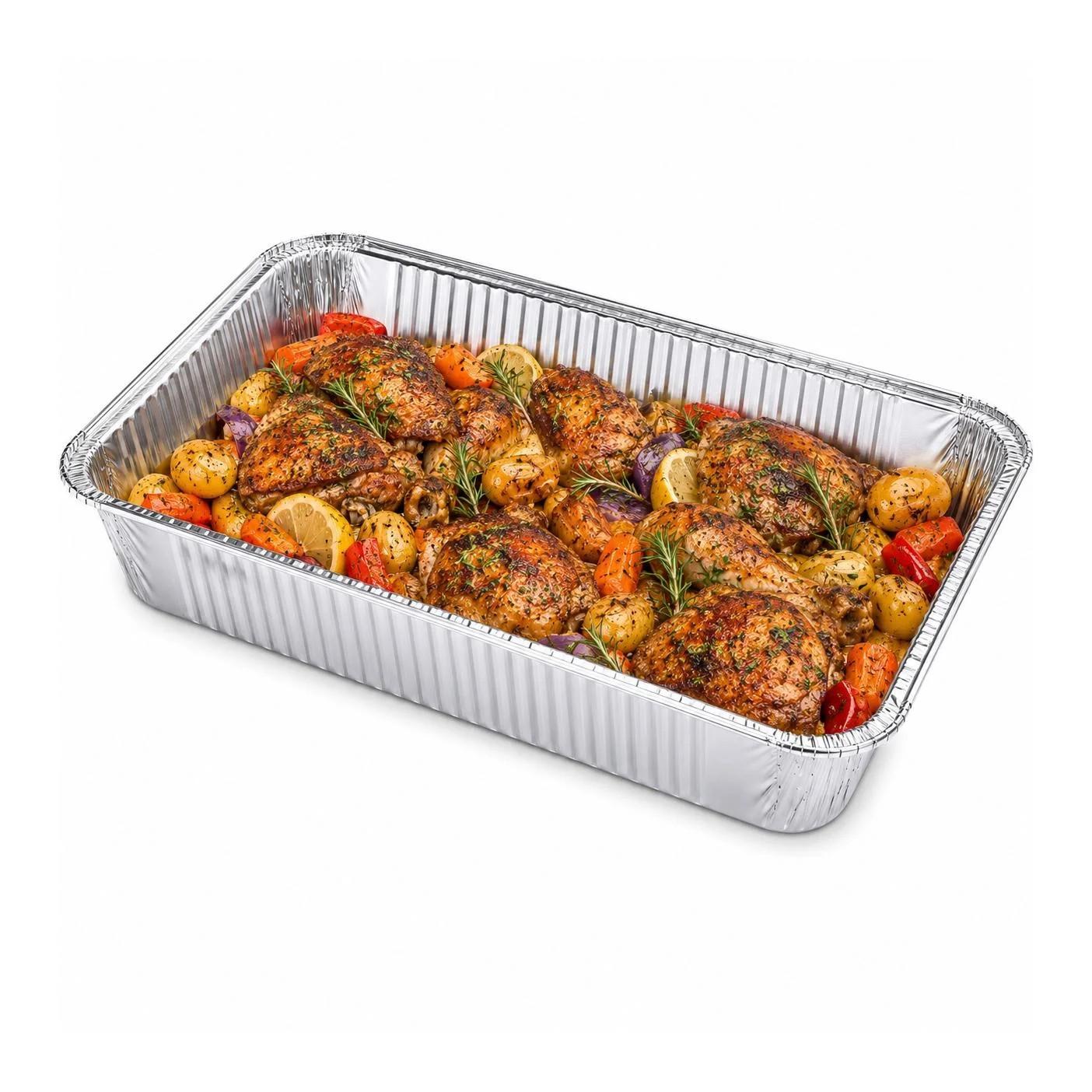Gastro Full Size Deep Aluminium Foil Tray 12000ml 1 Pack Large Catering Roast