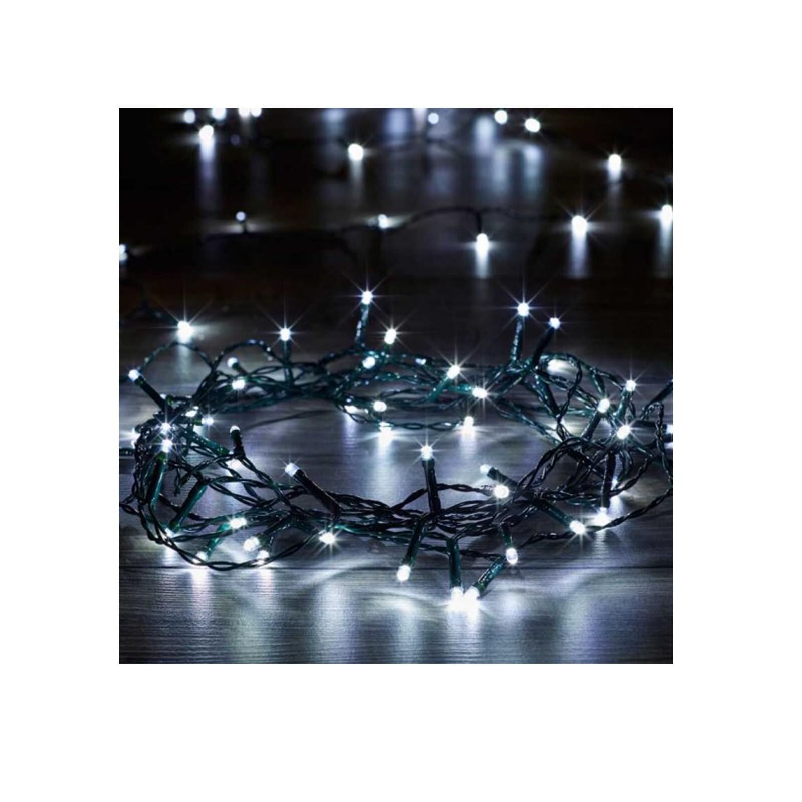 400 Cool White LED Battery Powered Smart Garden String Lights Christmas Light