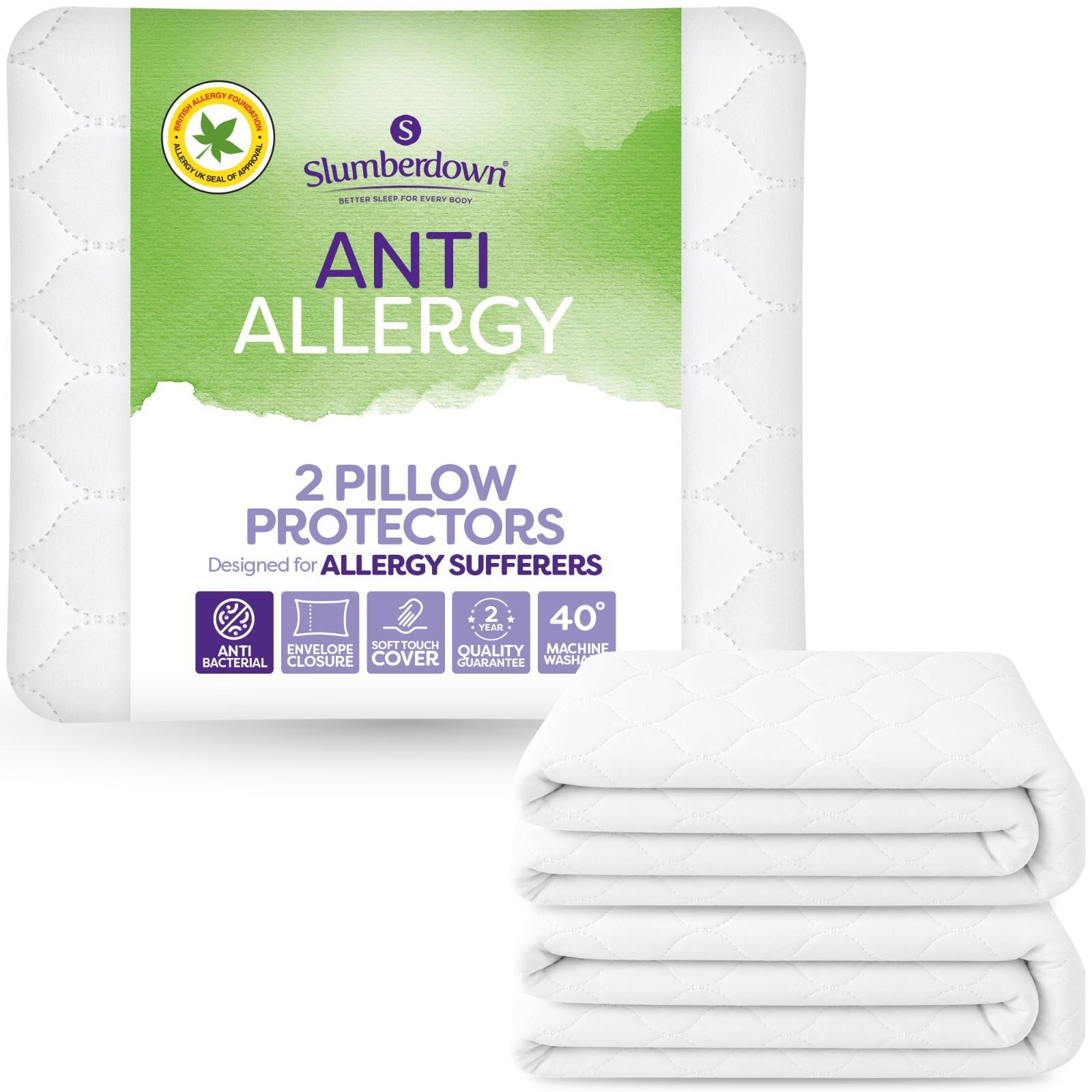 Anti Allergy Pillow Protector 2 Pack by Slumberdown