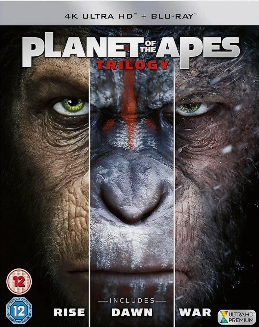 Planet Of The Apes Trilogy Boxset 4K Ultra HD and Blu Ray New