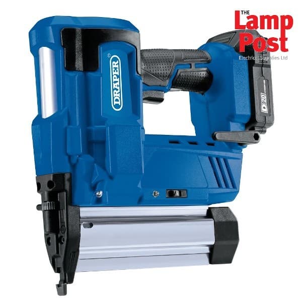 Draper 00646 D20 20V Cordless Nailer/Stapler & 1 x 2.0Ah Battery, 1 x Charger